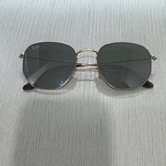 Ray-Ban Accessories - Ray-Ban Gold Frame Sunglasses with Gray Lenses